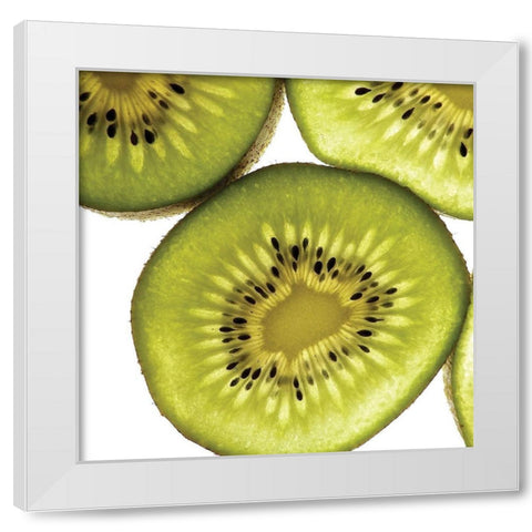 Sliced Fruit I White Modern Wood Framed Art Print by Burkhart, Monika