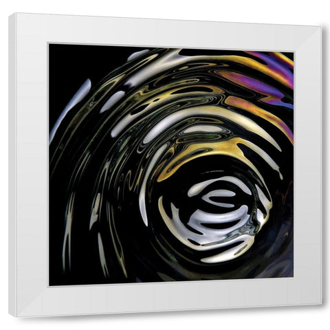 Ripple I White Modern Wood Framed Art Print by Burkhart, Monika