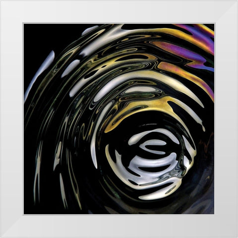 Ripple I White Modern Wood Framed Art Print by Burkhart, Monika