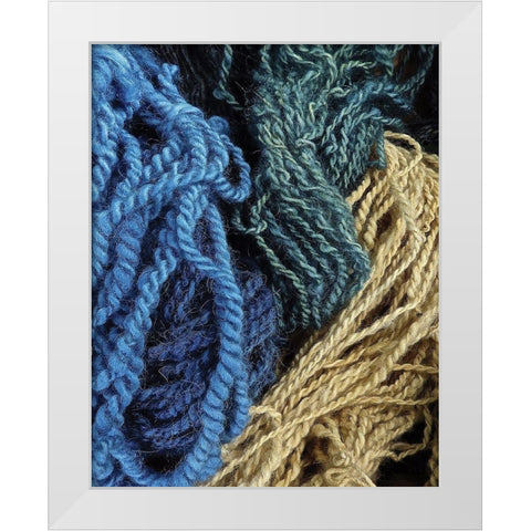 Twisted Yarn I White Modern Wood Framed Art Print by Burkhart, Monika