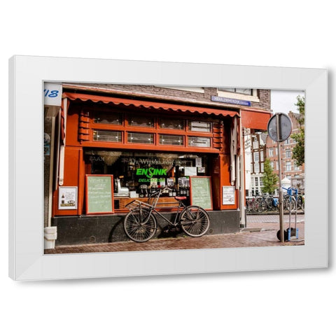Amsterdam Delicatessen II White Modern Wood Framed Art Print by Berzel, Erin