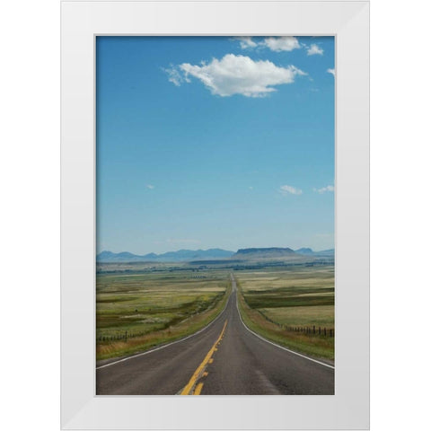 Mountain Summer V White Modern Wood Framed Art Print by Berzel, Erin