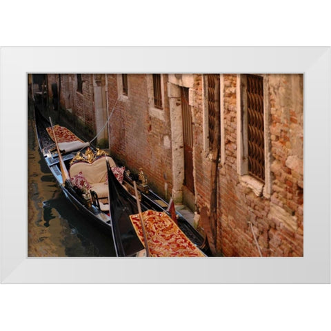 Venitian Alley White Modern Wood Framed Art Print by Berzel, Erin