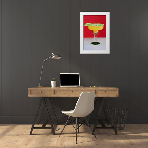 Happy Hour I White Modern Wood Framed Art Print by Berzel, Erin