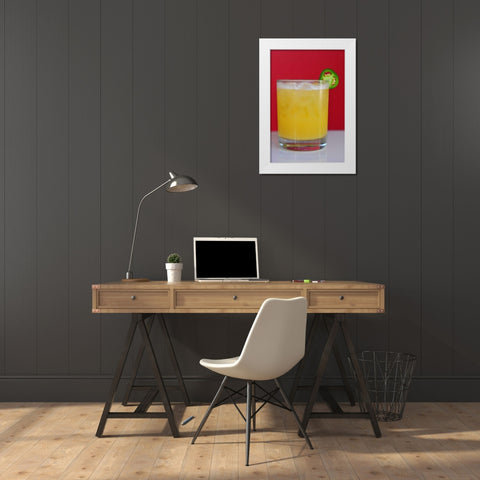 Happy Hour II White Modern Wood Framed Art Print by Berzel, Erin