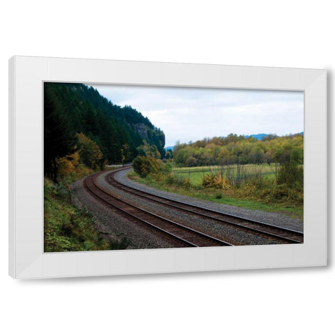 Union Pacific I White Modern Wood Framed Art Print by Berzel, Erin