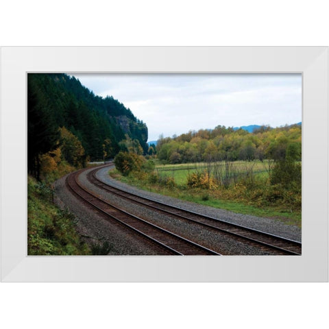 Union Pacific I White Modern Wood Framed Art Print by Berzel, Erin