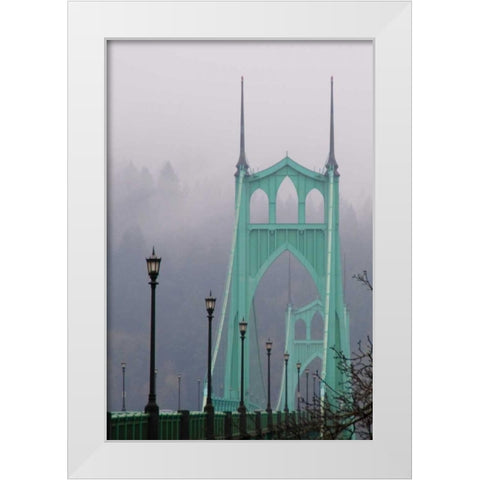 Light on the Bridge II White Modern Wood Framed Art Print by Berzel, Erin