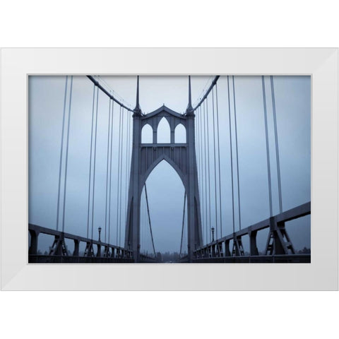 Eastbound on the Bridge I White Modern Wood Framed Art Print by Berzel, Erin