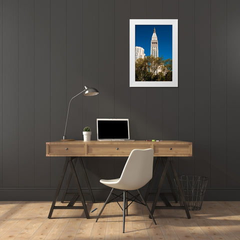 Madison Square Park White Modern Wood Framed Art Print by Berzel, Erin