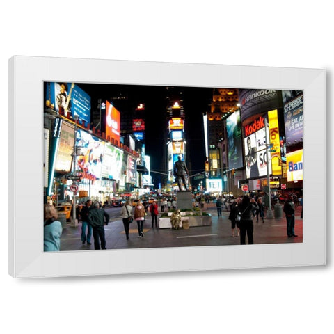 Times Square I White Modern Wood Framed Art Print by Berzel, Erin