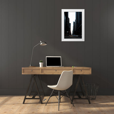 Radio City White Modern Wood Framed Art Print by Berzel, Erin