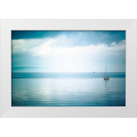 Whidbey Island II White Modern Wood Framed Art Print by Berzel, Erin