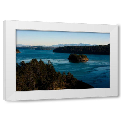 Deception Pass I White Modern Wood Framed Art Print by Berzel, Erin