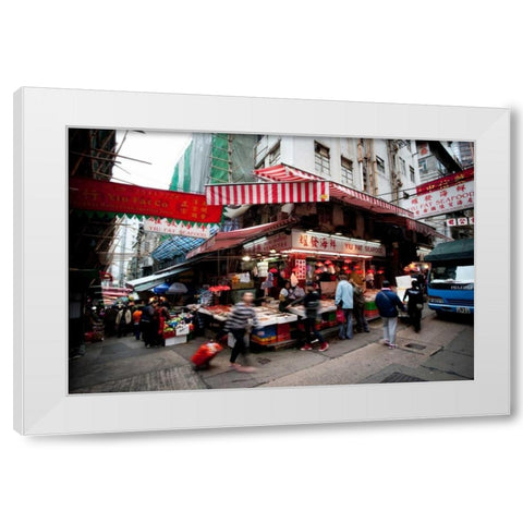 Graham Street Market I White Modern Wood Framed Art Print by Berzel, Erin