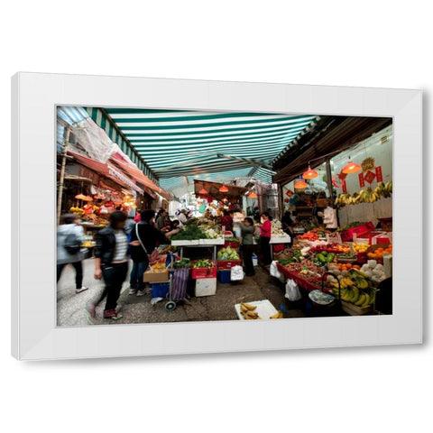 Graham Street Market II White Modern Wood Framed Art Print by Berzel, Erin