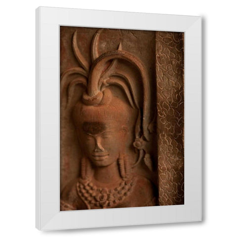 Apsara Detail White Modern Wood Framed Art Print by Berzel, Erin