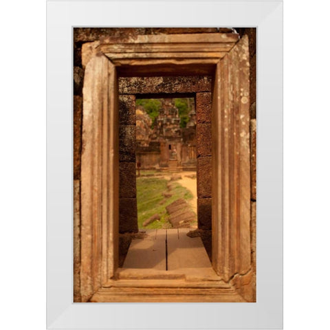 Doorway I White Modern Wood Framed Art Print by Berzel, Erin