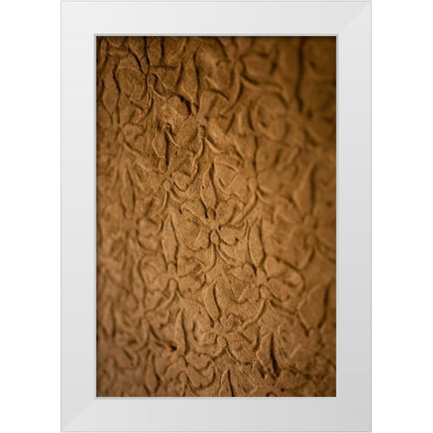 Orchid Carving I White Modern Wood Framed Art Print by Berzel, Erin