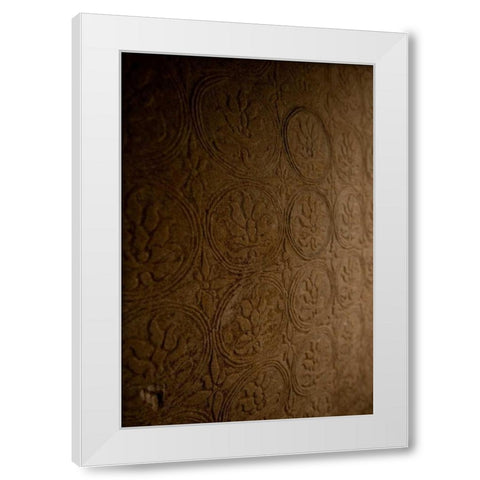 Orchid Carving II White Modern Wood Framed Art Print by Berzel, Erin