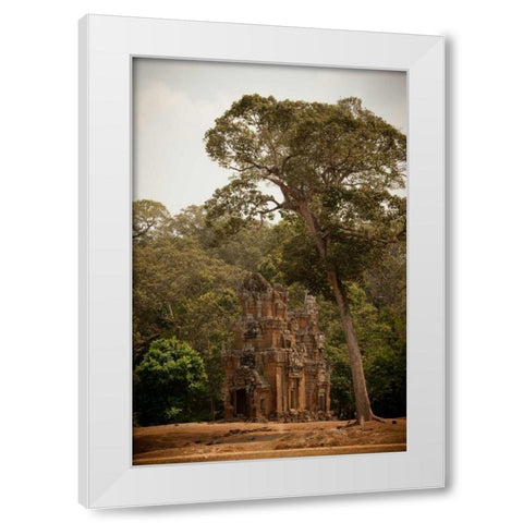 Prasat Suor Prat I White Modern Wood Framed Art Print by Berzel, Erin