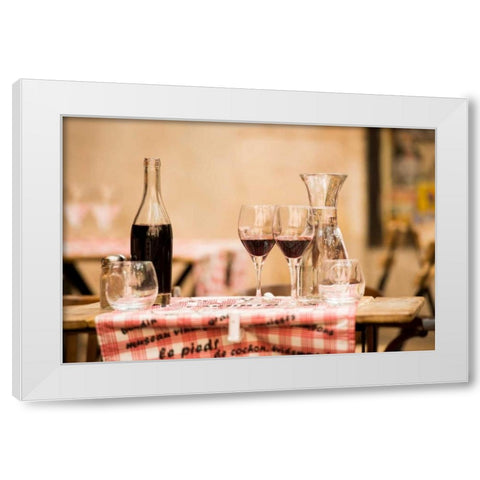 Lyon Brasserie I White Modern Wood Framed Art Print by Berzel, Erin