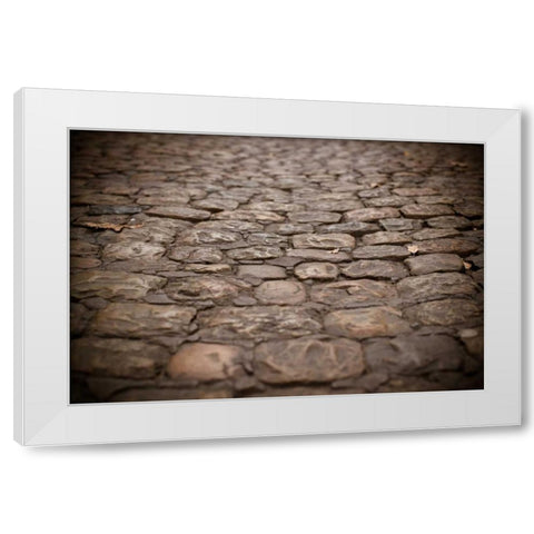 Stone Path I White Modern Wood Framed Art Print by Berzel, Erin