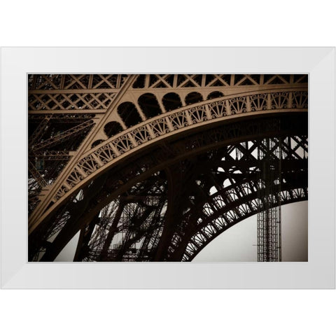 Eiffel Tower Arc I White Modern Wood Framed Art Print by Berzel, Erin