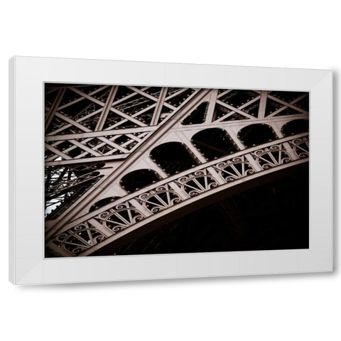 Eiffel Tower Detail I White Modern Wood Framed Art Print by Berzel, Erin