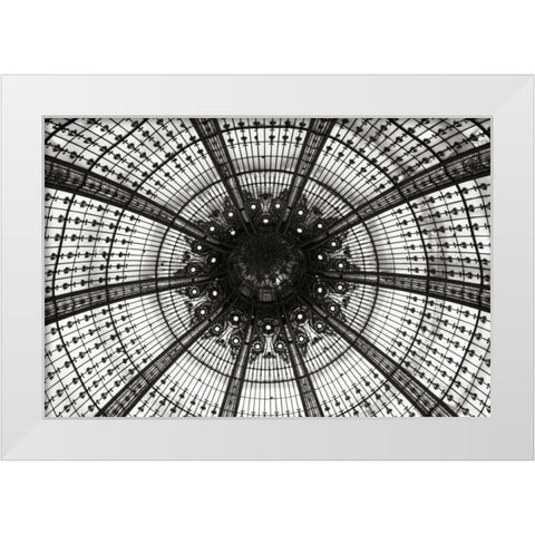Galeries Lafayette III BW White Modern Wood Framed Art Print by Berzel, Erin