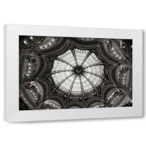 Galeries Lafayette IV BW White Modern Wood Framed Art Print by Berzel, Erin