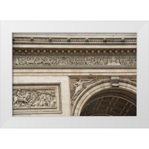 Arc de Triomphe III White Modern Wood Framed Art Print by Berzel, Erin