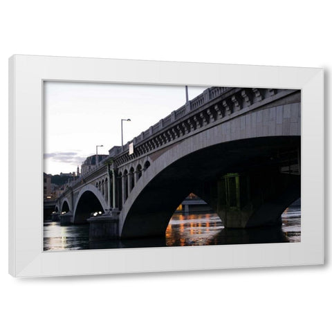 Wilson Bridge I White Modern Wood Framed Art Print by Berzel, Erin