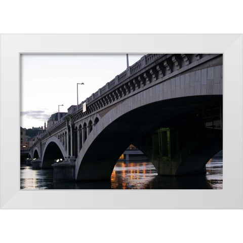Wilson Bridge I White Modern Wood Framed Art Print by Berzel, Erin