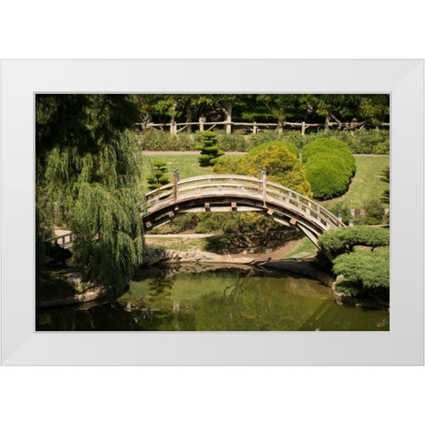 Moon Bridge I White Modern Wood Framed Art Print by Berzel, Erin