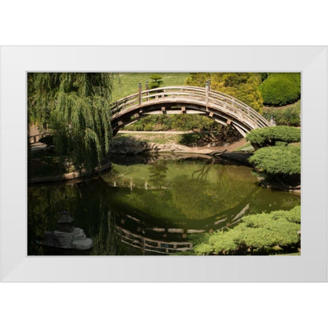 Moon Bridge II White Modern Wood Framed Art Print by Berzel, Erin