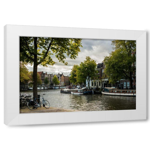 Amsterdam Canal III White Modern Wood Framed Art Print by Berzel, Erin
