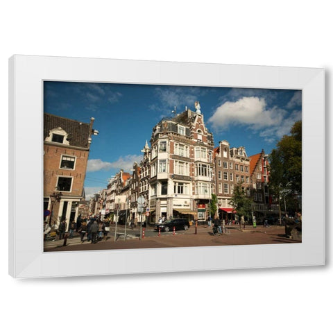Amsterdam Haarlem District White Modern Wood Framed Art Print by Berzel, Erin