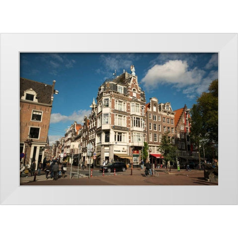 Amsterdam Haarlem District White Modern Wood Framed Art Print by Berzel, Erin
