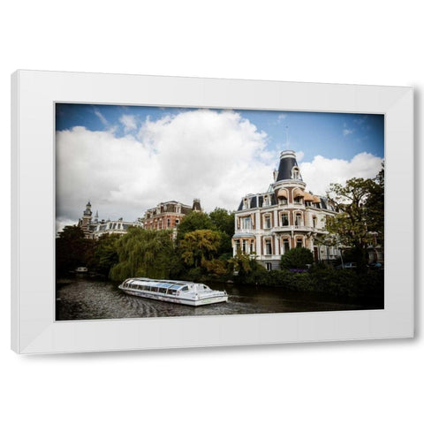 Amsterdam Canal IV White Modern Wood Framed Art Print by Berzel, Erin