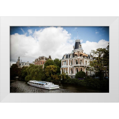 Amsterdam Canal IV White Modern Wood Framed Art Print by Berzel, Erin