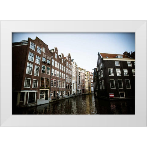 OZ Voorburgwal I White Modern Wood Framed Art Print by Berzel, Erin