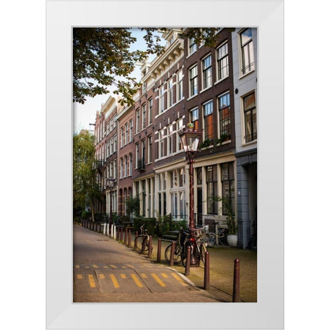 Amsterdam Road II White Modern Wood Framed Art Print by Berzel, Erin