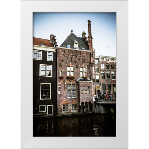 OZ Voorburgwal II White Modern Wood Framed Art Print by Berzel, Erin