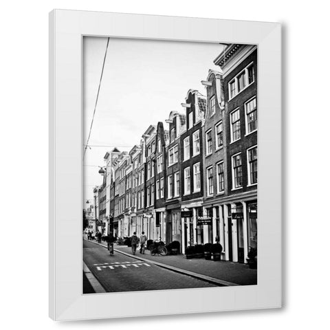 Amsterdam Herenstraat White Modern Wood Framed Art Print by Berzel, Erin