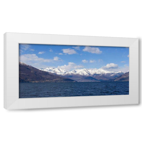 Mountain Splendor White Modern Wood Framed Art Print by Crane, Rita