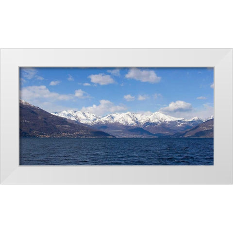 Mountain Splendor White Modern Wood Framed Art Print by Crane, Rita