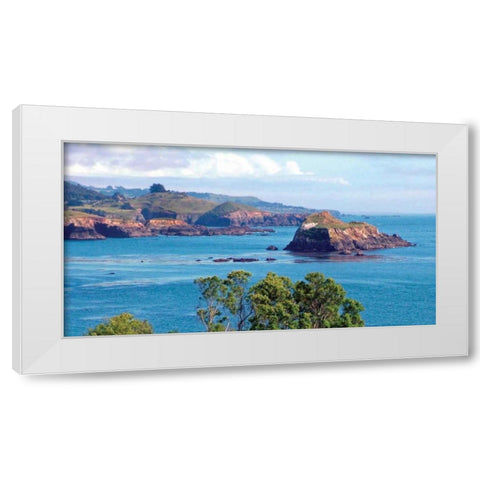 Sunny Afternoon White Modern Wood Framed Art Print by Crane, Rita