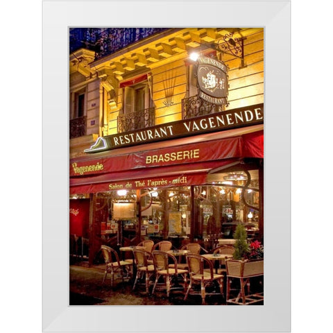 La Vagenende White Modern Wood Framed Art Print by Crane, Rita