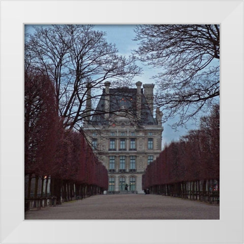 Pavillion des Tuileries White Modern Wood Framed Art Print by Crane, Rita